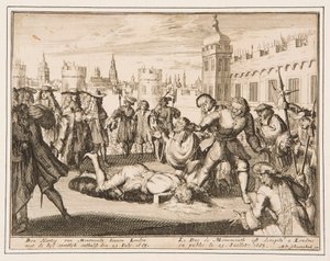 Henrettelsen af hertugen af Monmouth af Adriaan Schoonebeek