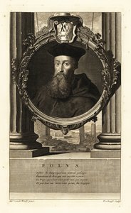 Reginald Pole (1500-1558) (gravering) af Adriaan van der (after) Werff