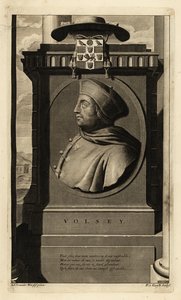 Thomas Wolsey (1473-1530) (gravering) af Adriaan van der (after) Werff