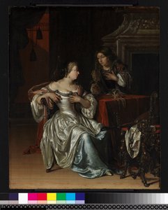 Tancreds tjener præsenterer Guiscards hjerte i en gylden kop til Guismond, 1675 af Adriaan van der Werff