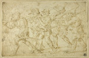 Fodsoldater af Adriaen Brouwer