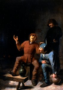Fransk: La Chanson à boire Sangere af Adriaen Brouwer