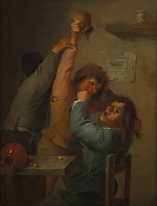 drikkescene af Adriaen Brouwer