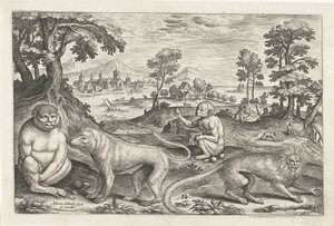Aber Firebenede dyr (serietitel) Animalivm Qvaddrvpedvm (serietitel) af Adriaen Collaert