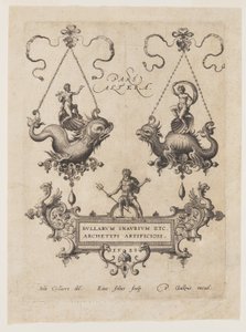Design af vedhæng med havmonstre af Adriaen Collaert
