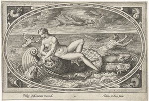 Galatea Zeegoden (serietitel) af Adriaen Collaert