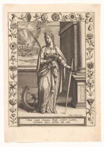 Sankt Catherine af Adriaen Collaert