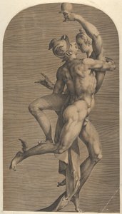 Mercury Abducting Psyche, ca. 1621. af Adriaen Collaert