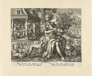 Lugt Odoratvs (titel på objekt) The Five Senses (serietitel) af Adriaen Collaert