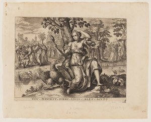 Syn, fra De fem sanser af Adriaen Collaert