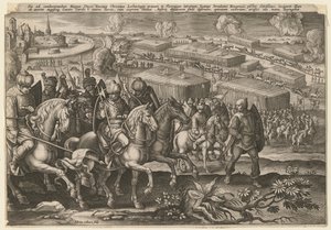 Den tyrkiske hærs belejring af Wien, 1529 af Adriaen Collaert