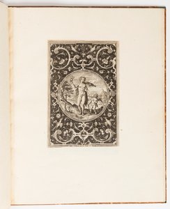 Venus, tallerken fra en suite af 6 ornamentale designs med Judgment of Paris af Adriaen Collaert