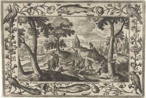 ulvejagt Landskaber med bibelske, mytologiske scener og jagtscener (serietitel)
