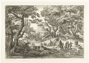 Landskab med jagtselskab Landskaber med jægere (serietitel)