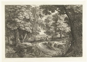 Landskab med vogn af Adriaen Frans Boudewyns