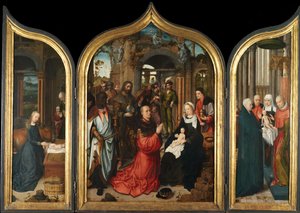 Fødselen, Magiernes tilbedelse, Præsentationen i templet, 1510-12.