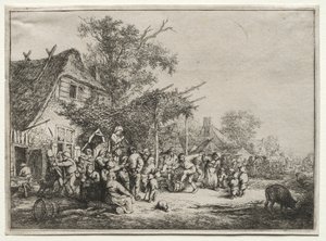 Festival Under Trellis. af Adriaen Jansz. van Ostade