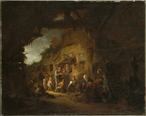 Den gamle spillemand, 1641 af Adriaen Jansz. van Ostade