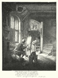 Maleren (gravering) af Adriaen Jansz. van Ostade