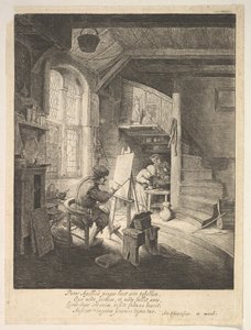 Maleren, 1600-tallet. af Adriaen Jansz. van Ostade