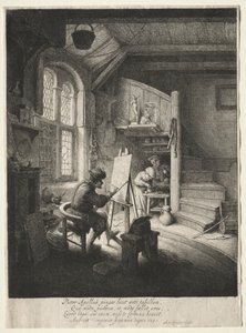 Malerstudiet. af Adriaen Jansz. van Ostade