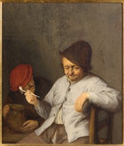 Rygeren og drikkeren, ca. 1650 af Adriaen Jansz. van Ostade