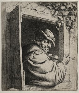 Rygeren ved vinduet. af Adriaen Jansz. van Ostade