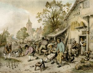 Bowlingspillerne af Adriaen Jansz. van Ostade