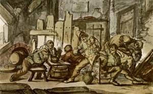 Bondemusikeren i en landsbyværtshus af Adriaen Jansz. van Ostade