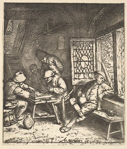 Tric Trac-spillere, 1610-85. af Adriaen Jansz. van Ostade