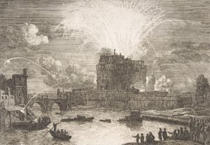 Fyrværkeri i Rom over Castel Sant