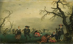 Isskatere af Adriaen Pietersz van de Venne