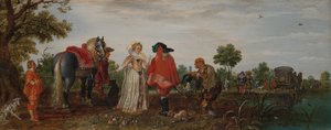 Forår (Mødet) af Adriaen Pietersz van de Venne