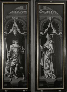 Triptykon fra Saint Pancrazio, lukkede paneler (olie på træ af Adriaen Ysenbrandt