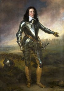 Portræt af kaptajn Poole i rustning, før 1671 af Adriaen attr.to Hanneman