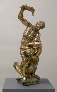Kain dræber Abel, 1622 forgyldt bronze