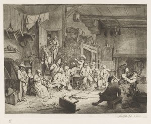 Dans på kroen af Adriaen van Ostade