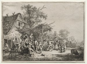 Festival Under Trellis af Adriaen van Ostade