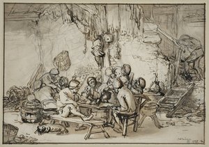 Interiør i en kro af Adriaen van Ostade