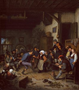 Merrymakers in an Inn, 1674. af Adriaen van Ostade