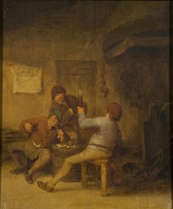 Bønder, der drikker og ryger af Adriaen van Ostade