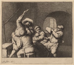 Bondestrid af Adriaen van Ostade