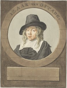 Portræt af Isaac van Ostade af Adriaen van Ostade