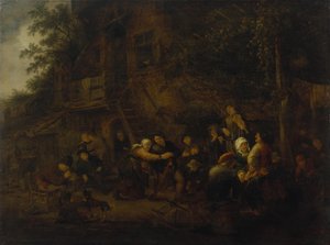 Fest på landet af Adriaen van Ostade