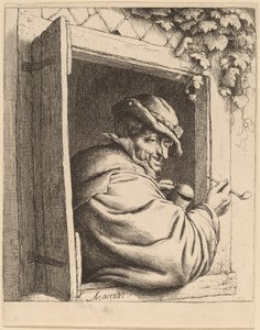 Ryger ved et vindue af Adriaen van Ostade