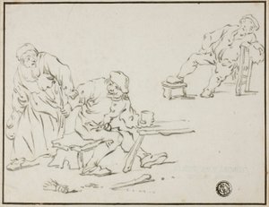 Tavern Scene af Adriaen van Ostade