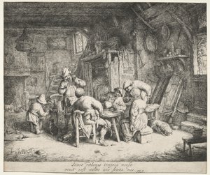 Morgenmaden af Adriaen van Ostade