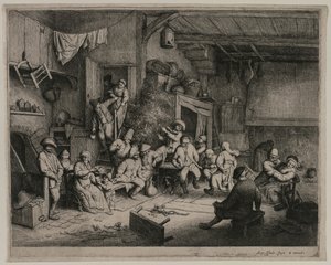 Dansen i kroen af Adriaen van Ostade
