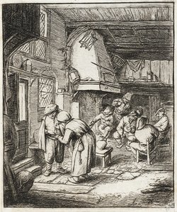 Bonden betaler sin gæld af Adriaen van Ostade