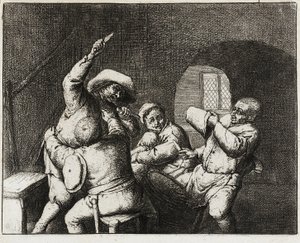 Bøndernes skænderi af Adriaen van Ostade